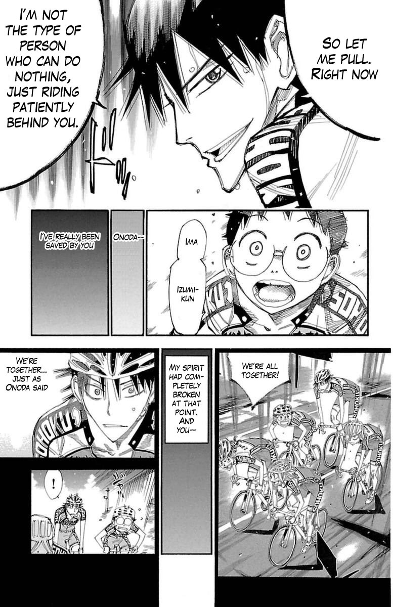 Yowamushi Pedal Chapter 397 page 14 - Chapter 397: Naruko's willpower