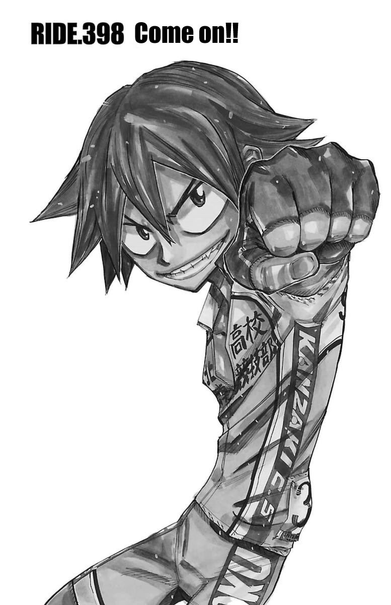 Yowamushi Pedal Chapter 398 page 1 - Chapter 398: Come on!!