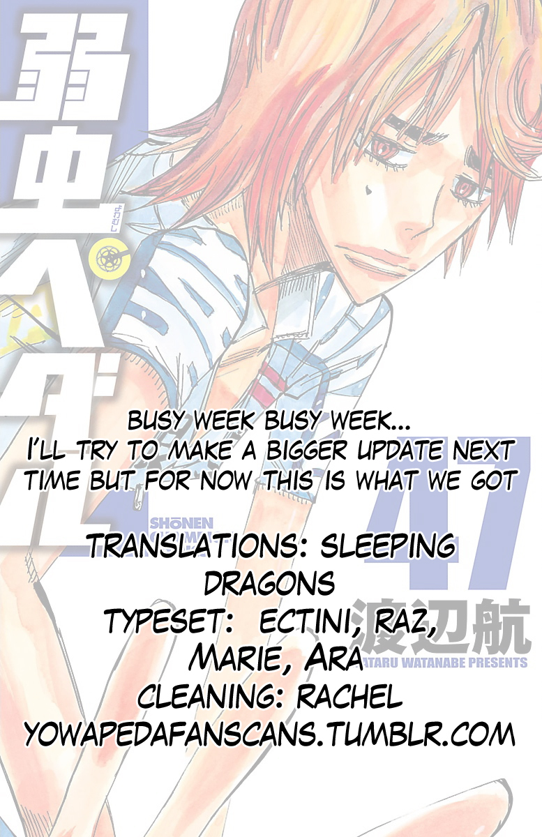 Yowamushi Pedal Chapter 402 page 18 - Chapter 402: Mountain prize