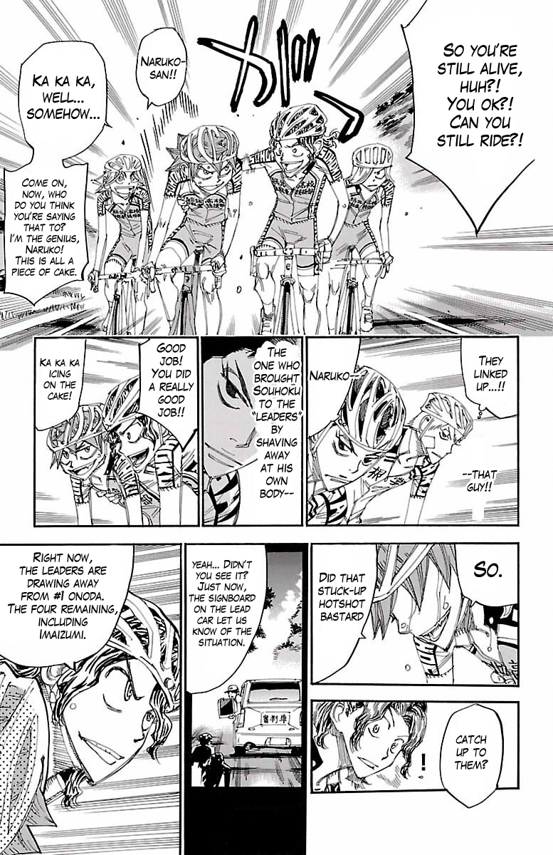 Yowamushi Pedal Chapter 403 page 15 - Chapter 403: Towards the 2nd day's goal