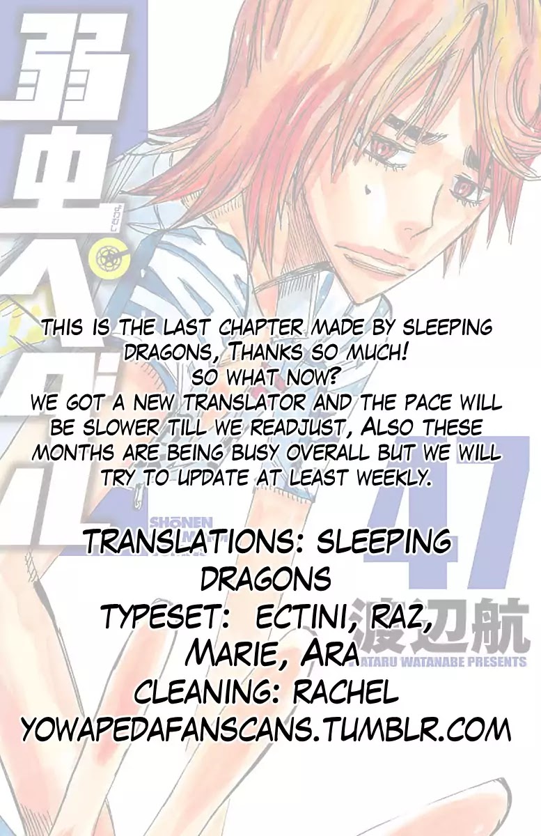 Yowamushi Pedal Chapter 407 page 18 - Chapter 407: A Dangerous Man
