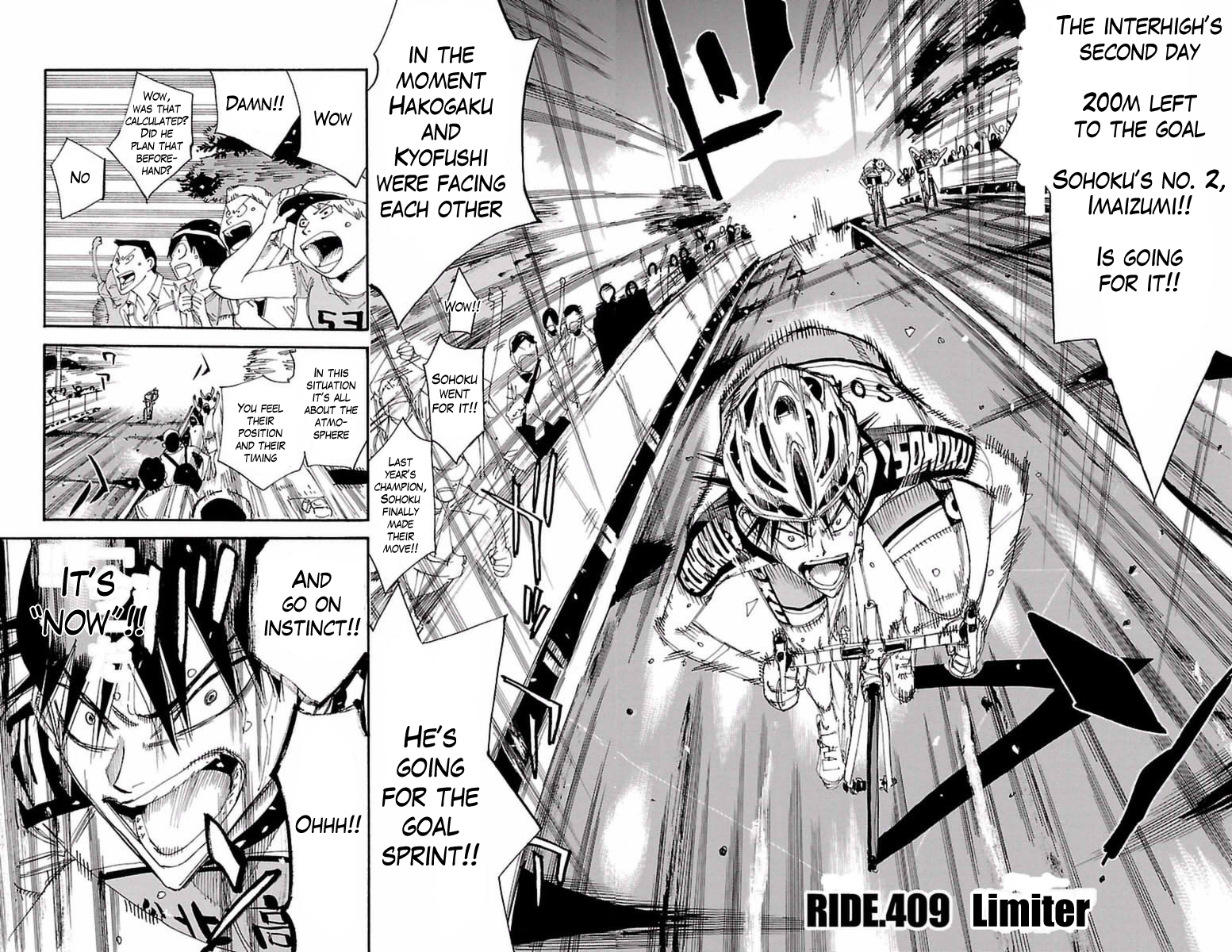 Yowamushi Pedal Chapter 409 page 2 - Chapter 409: Limiter