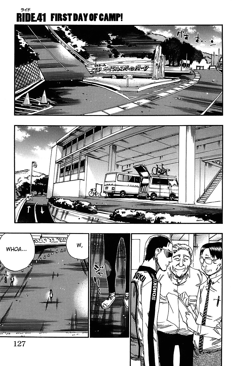 Yowamushi Pedal Chapter 41 page 1 - Chapter 41: First Day of Camp