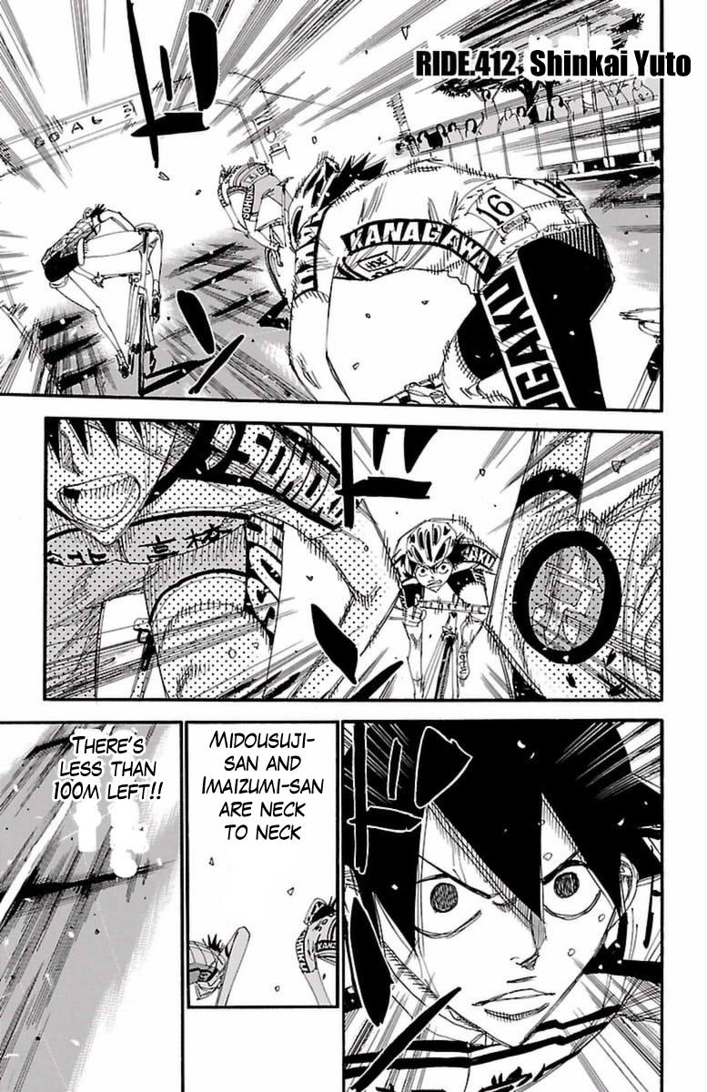 Yowamushi Pedal Chapter 412 page 1 - Chapter 412: Shinkai Yuto