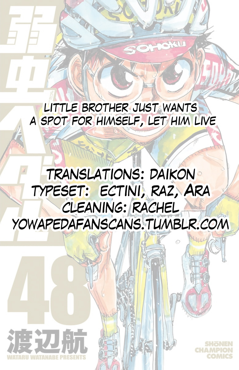 Yowamushi Pedal Chapter 412 page 24 - Chapter 412: Shinkai Yuto