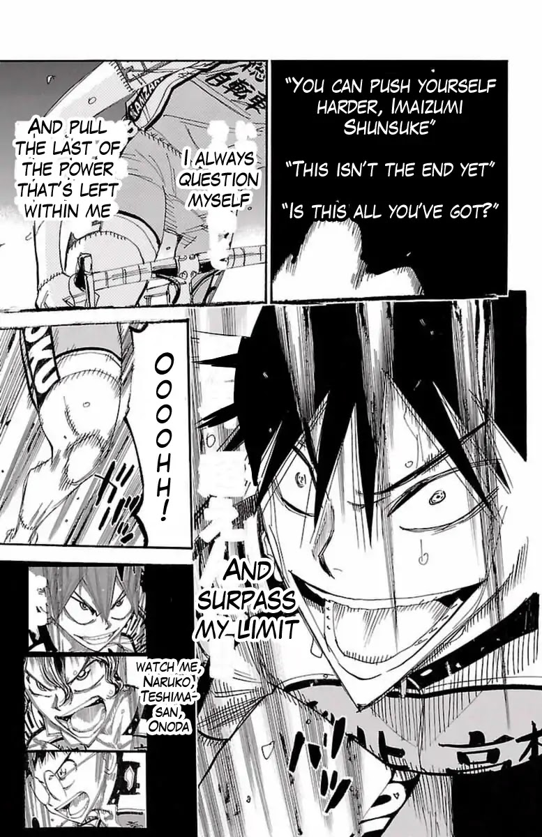 Yowamushi Pedal Chapter 413 page 14 - Chapter 413: The three strong ones