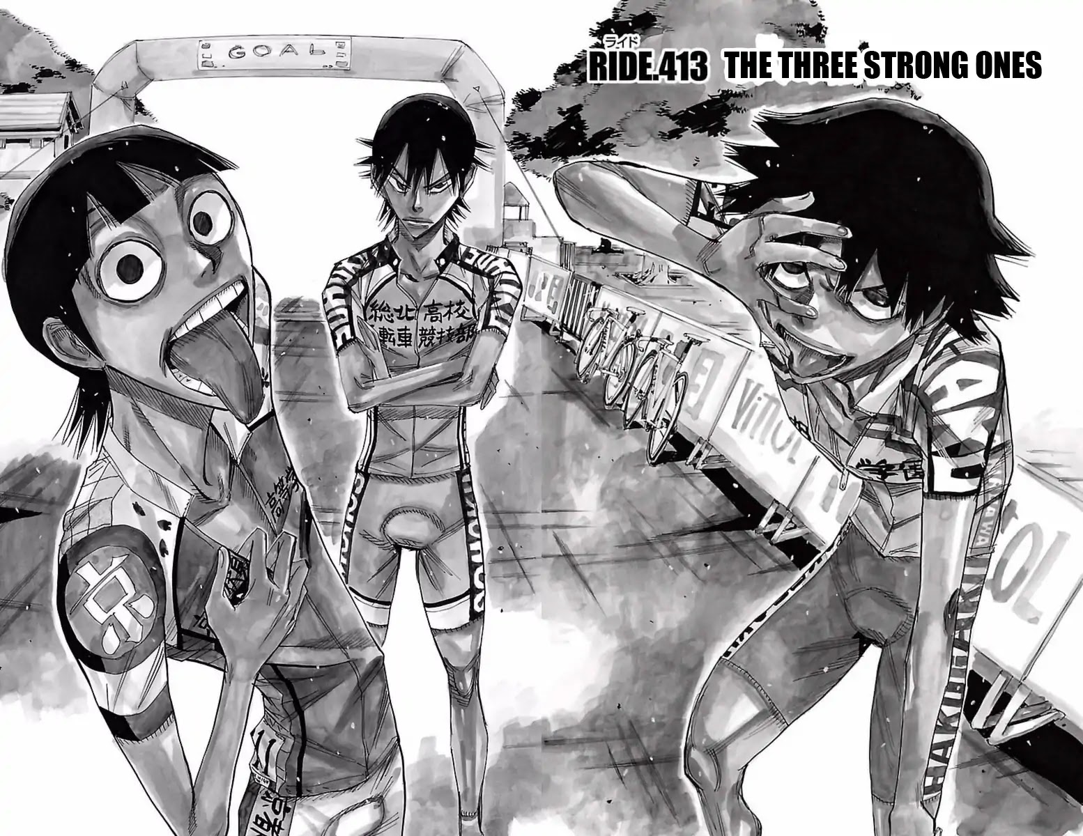 Yowamushi Pedal Chapter 413 page 2 - Chapter 413: The three strong ones
