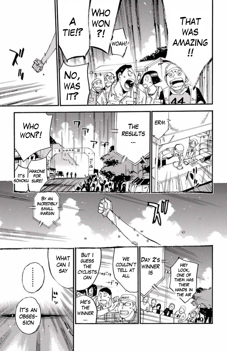 Yowamushi Pedal Chapter 414 page 15 - Chapter 414: The second day's goal line