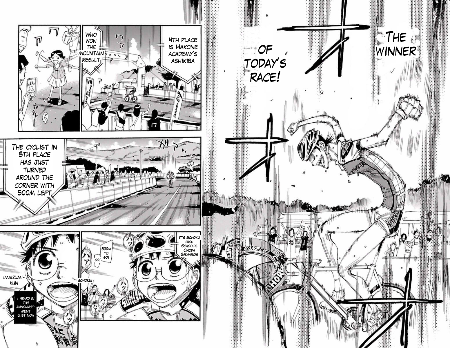 Yowamushi Pedal Chapter 415 page 10 - Chapter 415: The winner