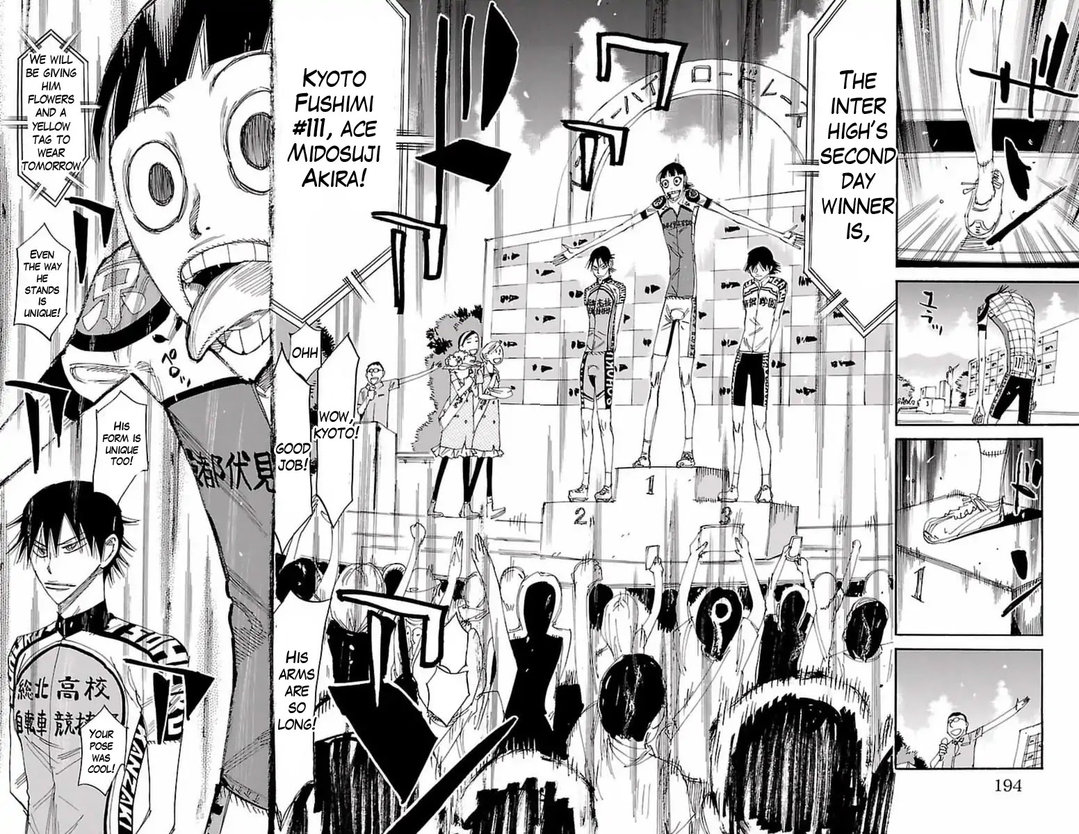 Yowamushi Pedal Chapter 416 page 14 - Chapter 416: The podium