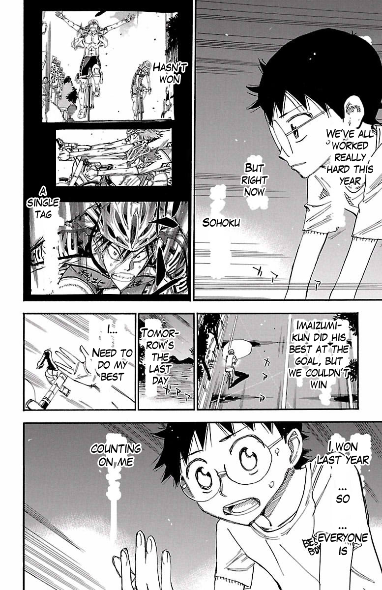 Yowamushi Pedal Chapter 417 page 14 - Chapter 417: Souhoku's dark cloud
