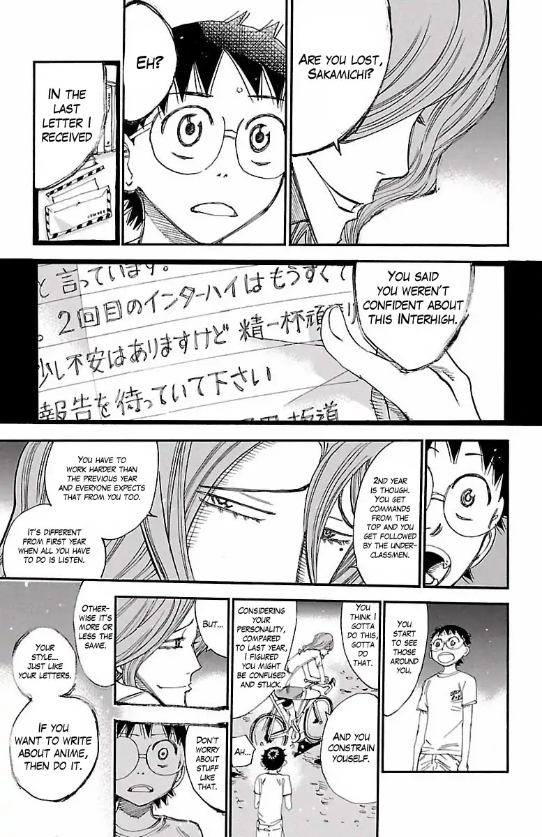 Yowamushi Pedal Chapter 421 page 13 - Chapter 421: those who saw the light