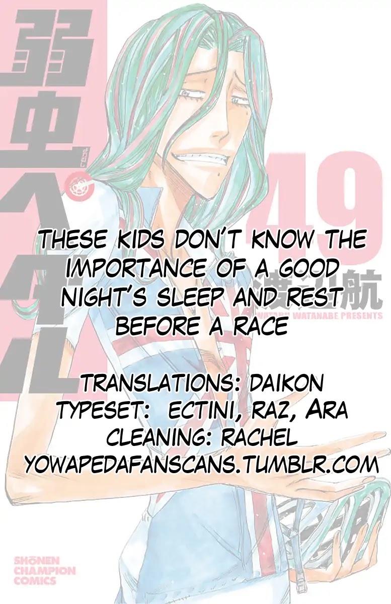 Yowamushi Pedal Chapter 421 page 19 - Chapter 421: those who saw the light