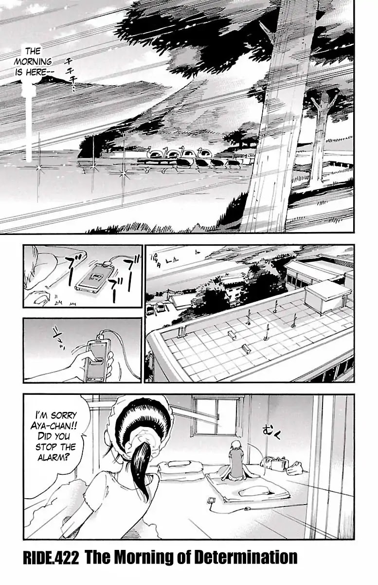 Yowamushi Pedal Chapter 422 page 1 - Chapter 422: The morning of determination