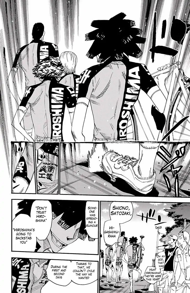 Yowamushi Pedal Chapter 422 page 15 - Chapter 422: The morning of determination