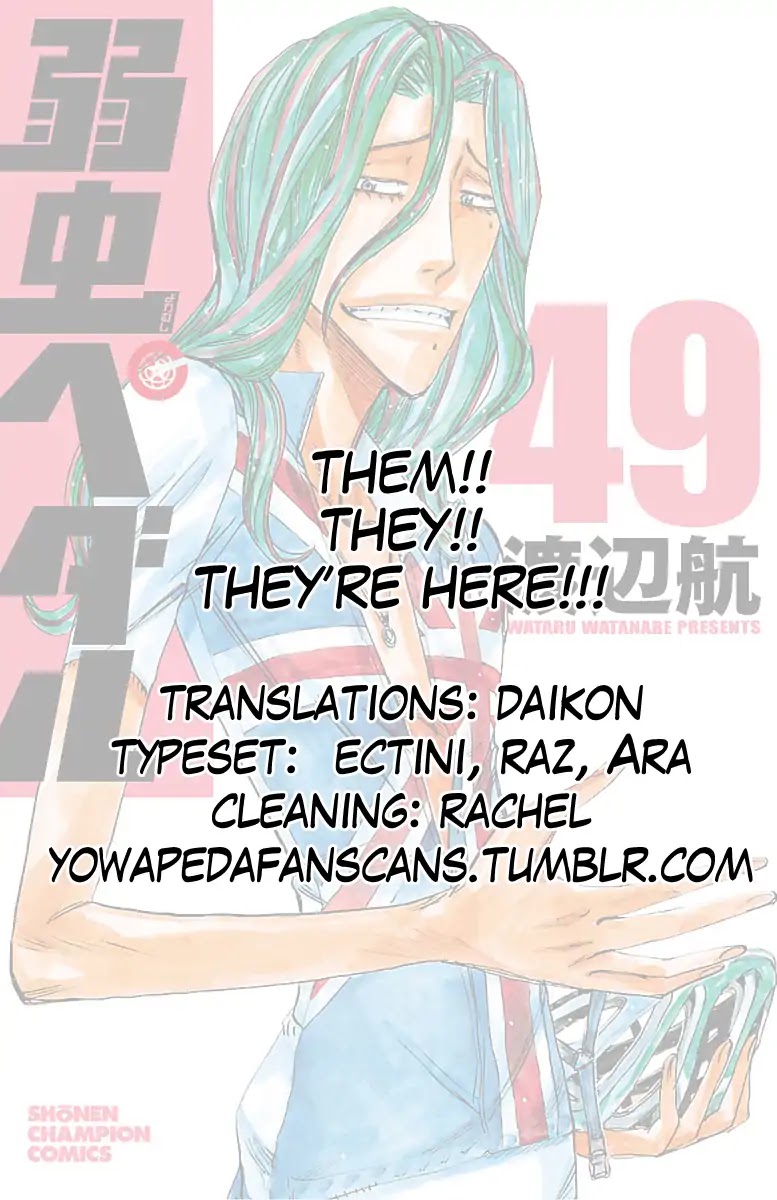 Yowamushi Pedal Chapter 422 page 19 - Chapter 422: The morning of determination