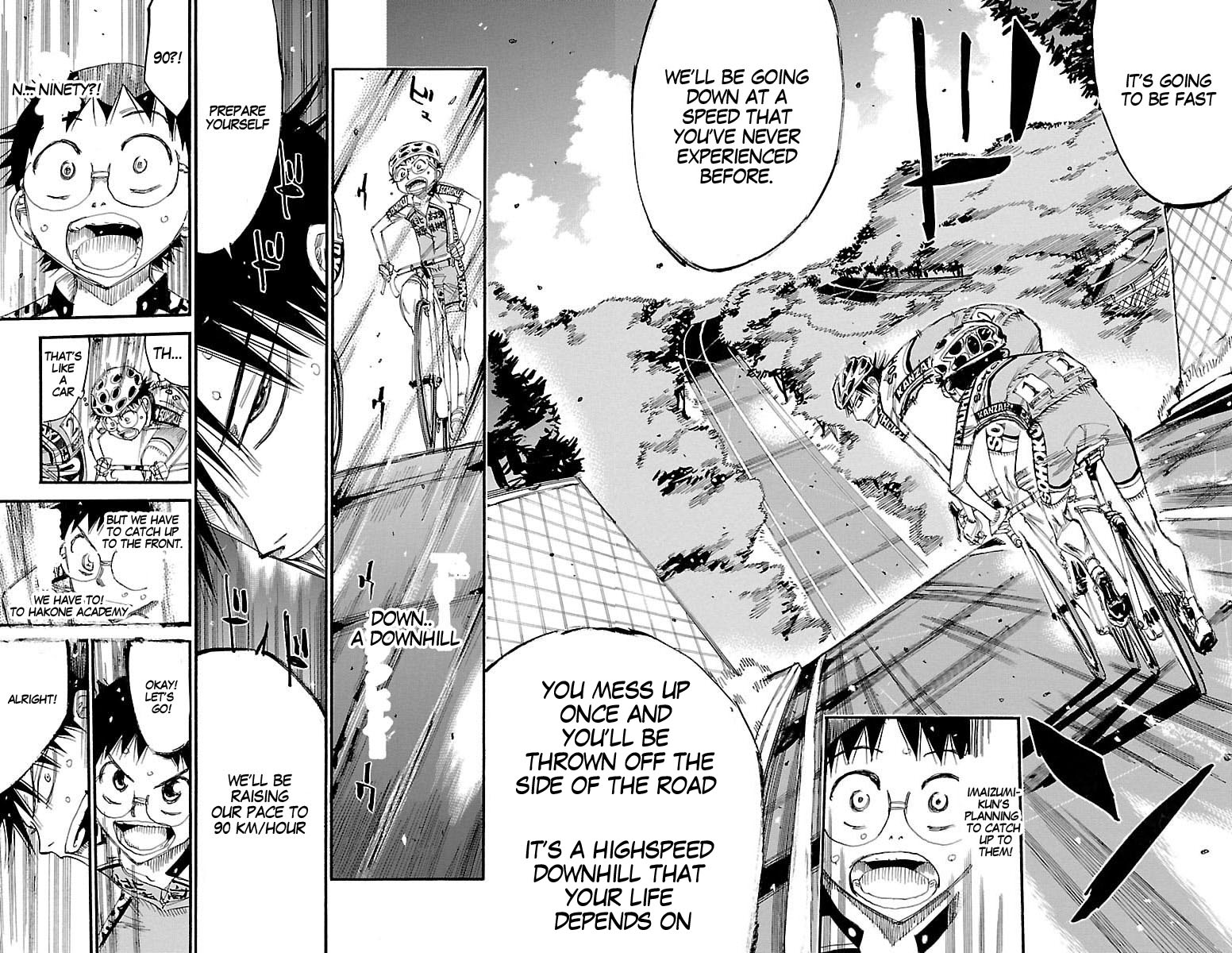 Yowamushi Pedal Chapter 427 page 10 - Chapter 427: the two's downhill