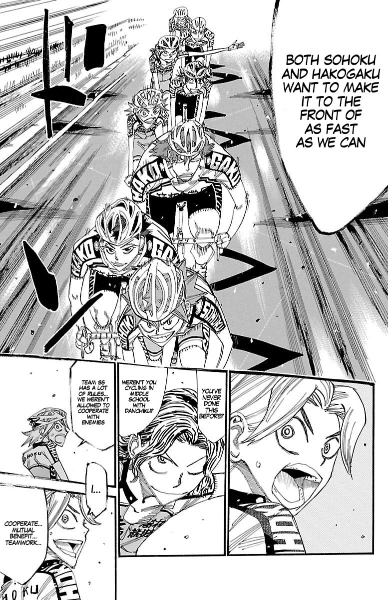 Yowamushi Pedal Chapter 428 page 10 - Chapter 428: Cooperation