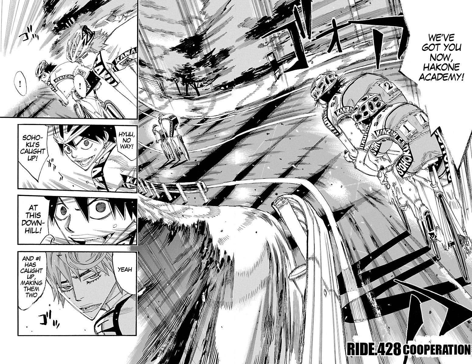 Yowamushi Pedal Chapter 428 page 2 - Chapter 428: Cooperation