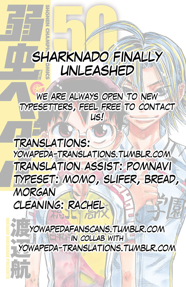 Yowamushi Pedal Chapter 429 page 23 - Chapter 429: The pack's leader