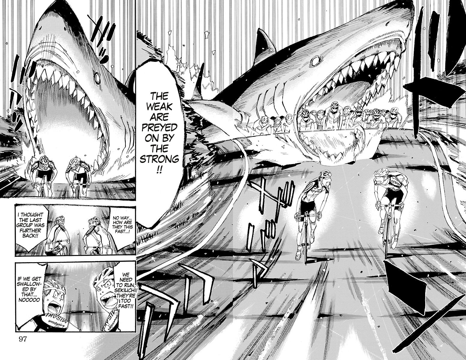 Yowamushi Pedal Chapter 430 page 5 - Chapter 430: Land shark