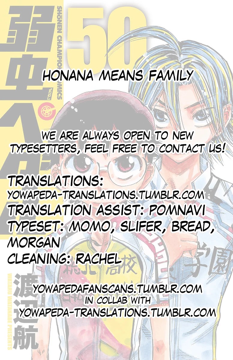 Yowamushi Pedal Chapter 431 page 20 - Chapter 431: The fallen two
