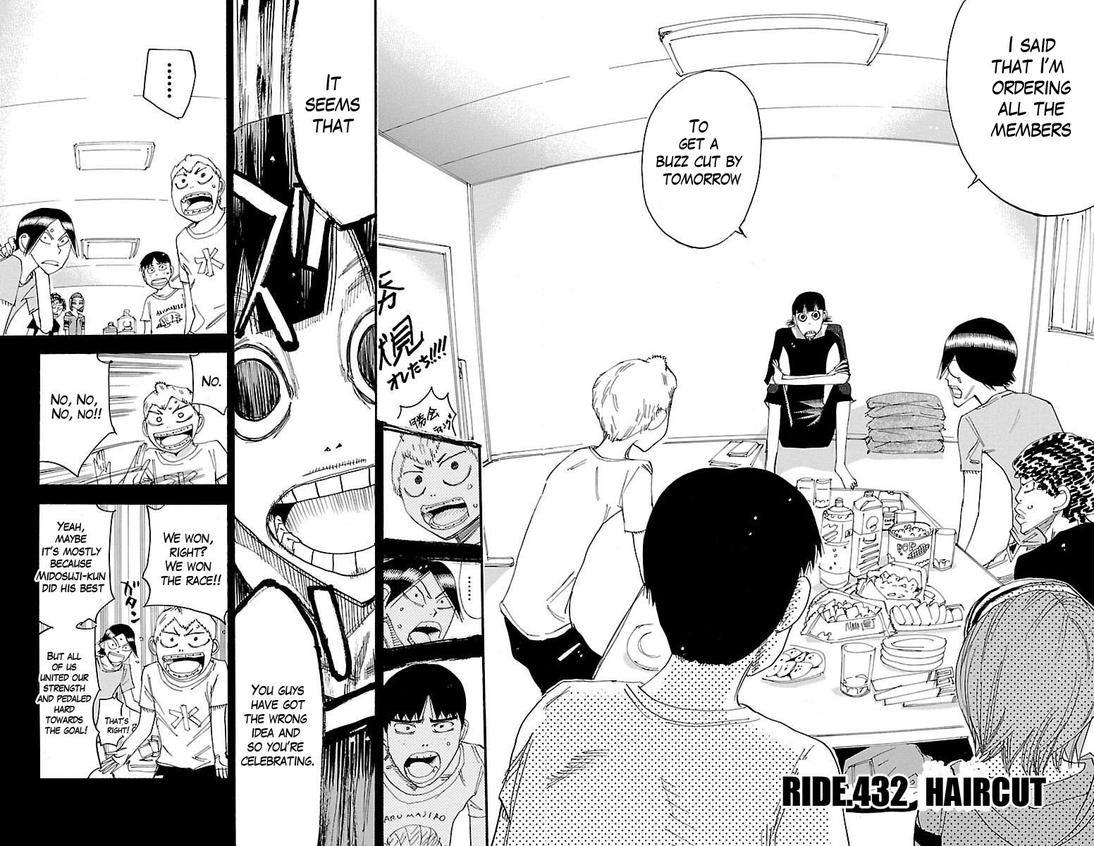 Yowamushi Pedal Chapter 432 page 2 - Chapter 432: Haircut