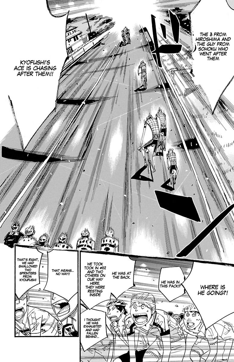 Yowamushi Pedal Chapter 435 page 13 - Chapter 435: The 8 person collapse