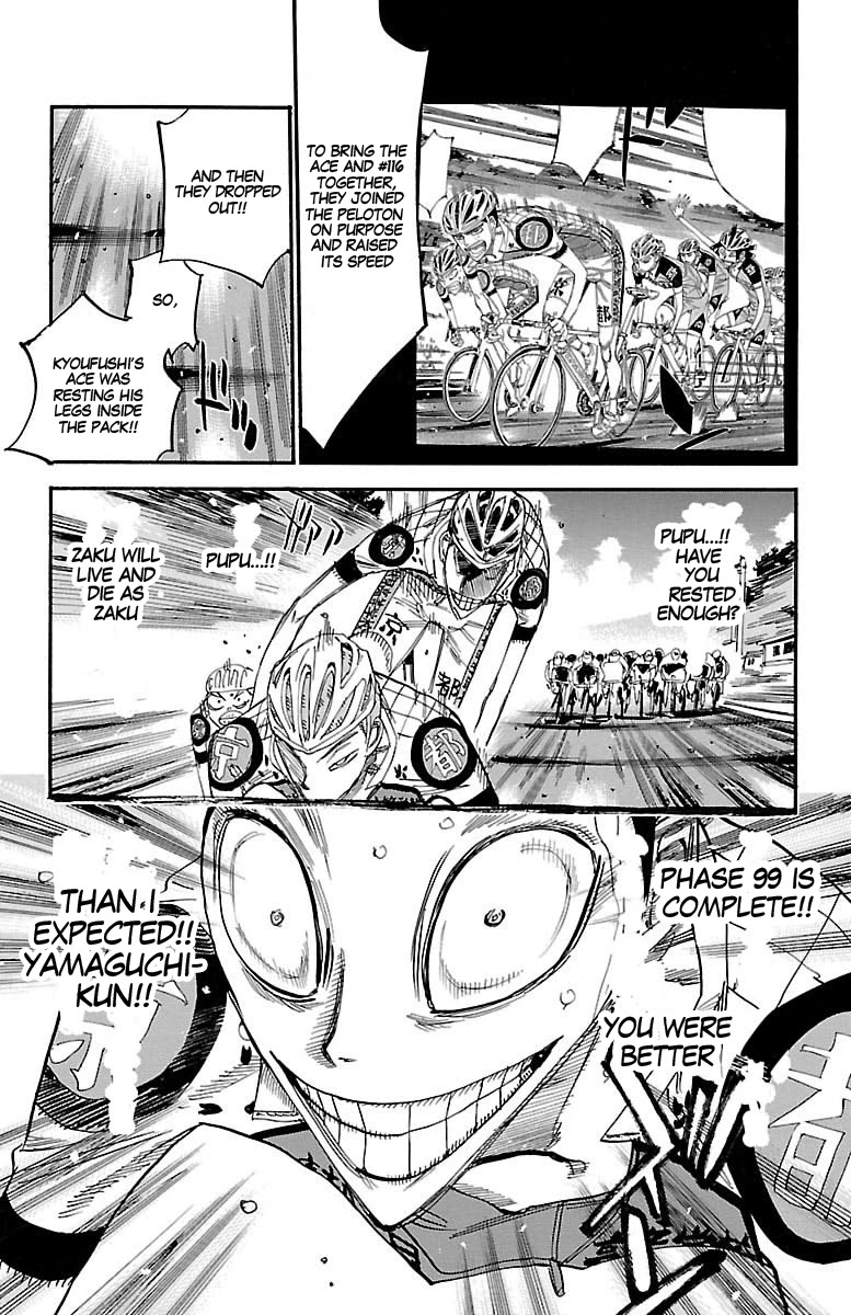 Yowamushi Pedal Chapter 435 page 14 - Chapter 435: The 8 person collapse