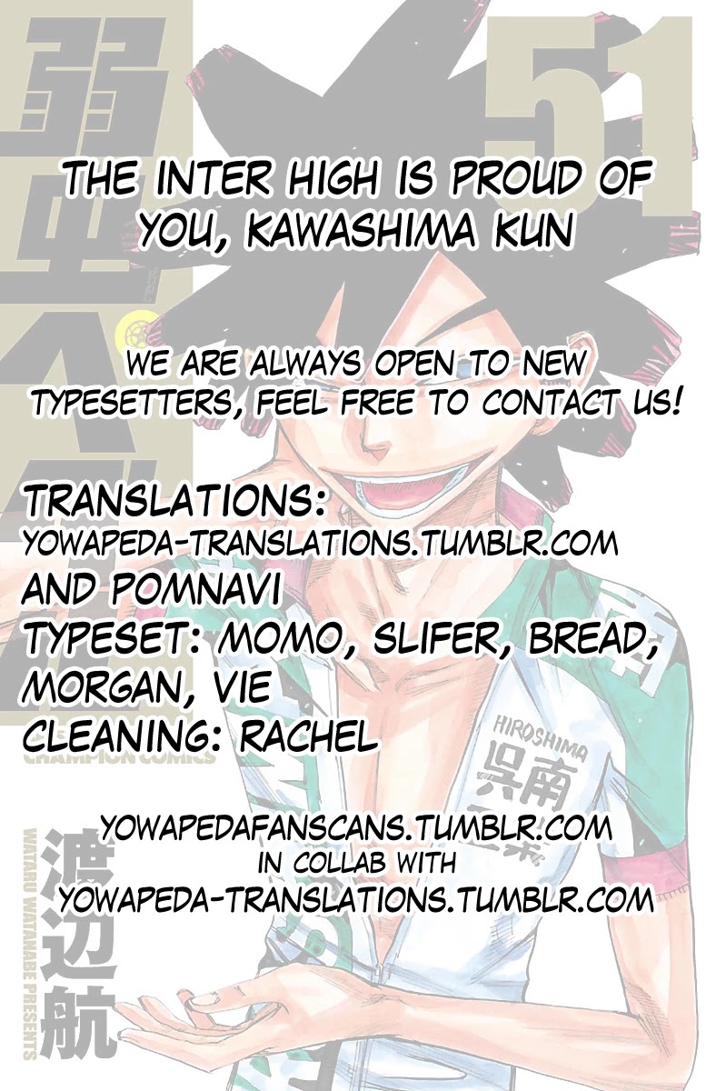 Yowamushi Pedal Chapter 437 page 18 - Chapter 437: Team of two