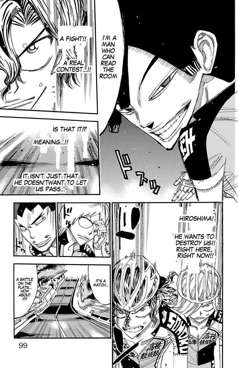 Yowamushi Pedal Chapter 438 page 14 - Chapter 438: Hiroshima's shark