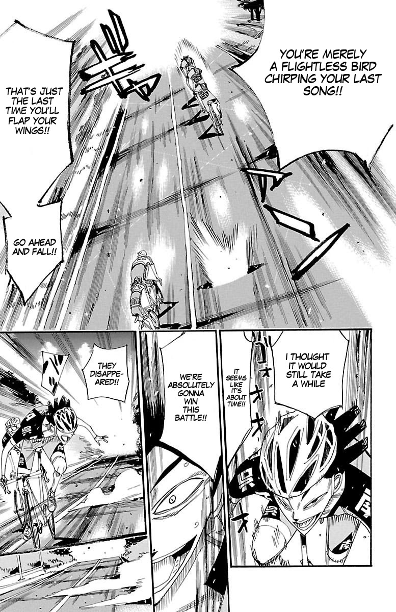 Yowamushi Pedal Chapter 440 page 14 - Chapter 440: Teshima's miscalculation