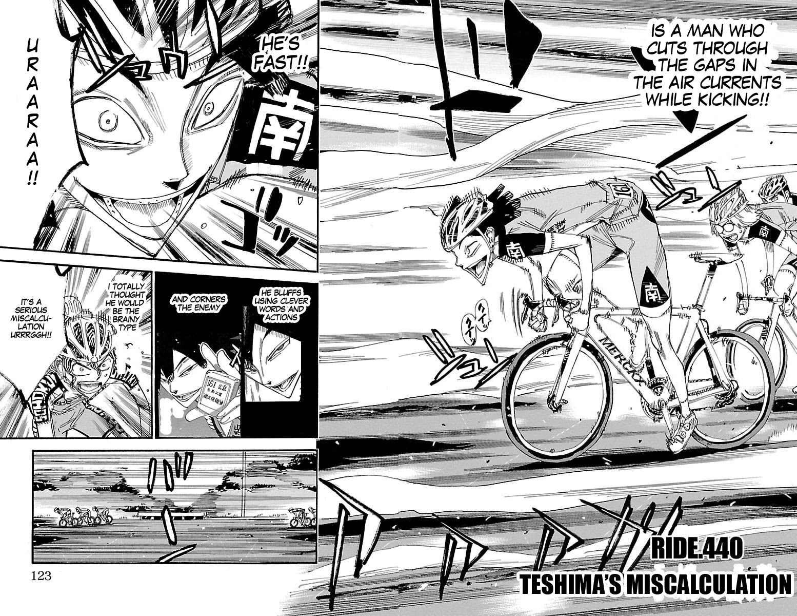 Yowamushi Pedal Chapter 440 page 2 - Chapter 440: Teshima's miscalculation