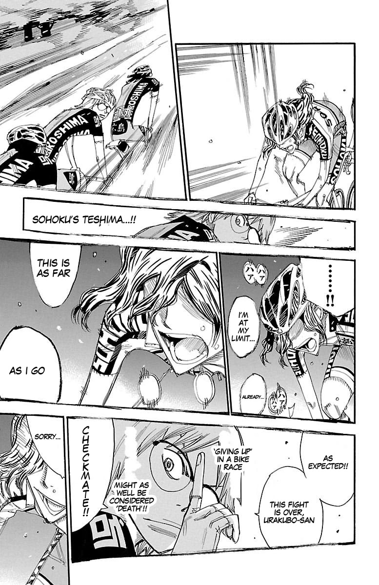 Yowamushi Pedal Chapter 440 page 7 - Chapter 440: Teshima's miscalculation