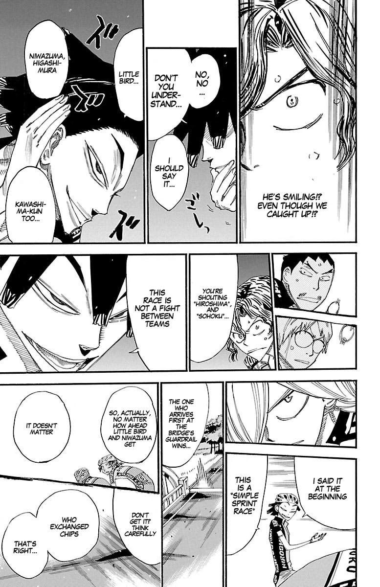 Yowamushi Pedal Chapter 441 page 17 - Chapter 441: Impatient Hiroshima