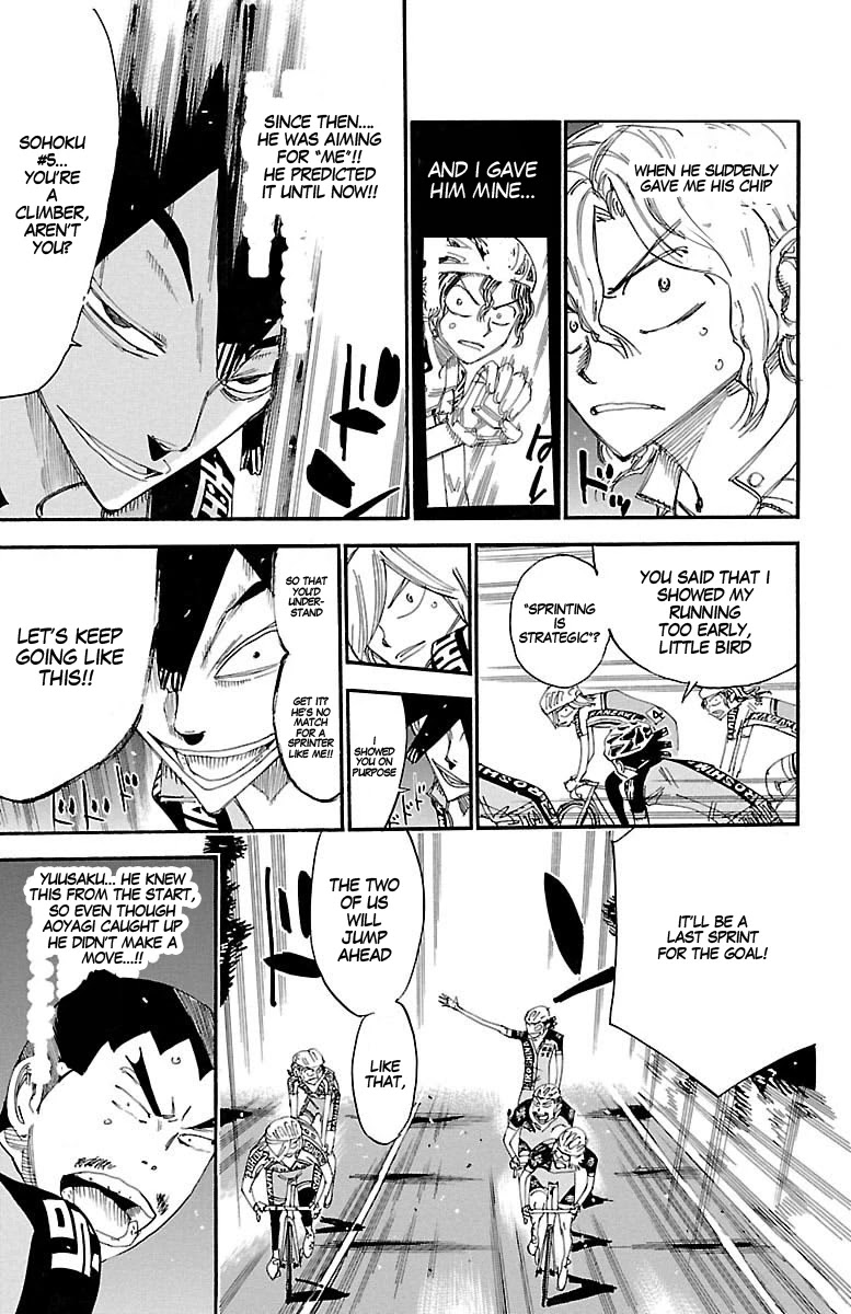 Yowamushi Pedal Chapter 441 page 19 - Chapter 441: Impatient Hiroshima