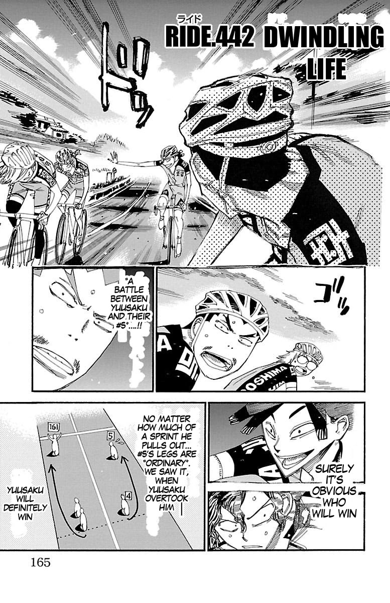 Yowamushi Pedal Chapter 442 page 1 - Chapter 442: Dwindling life