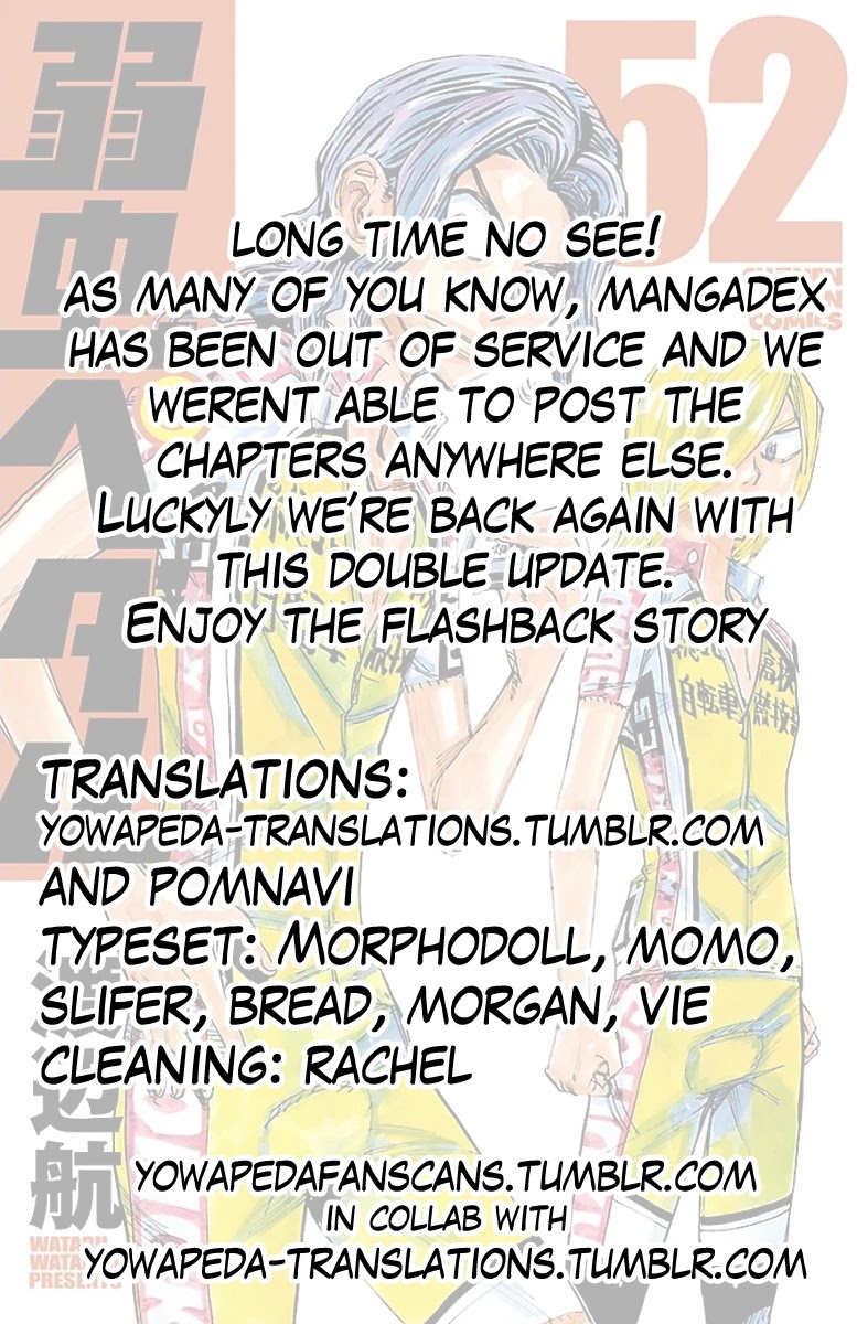 Yowamushi Pedal Chapter 443 page 26 - Chapter 443: Urakubo Yuusaku