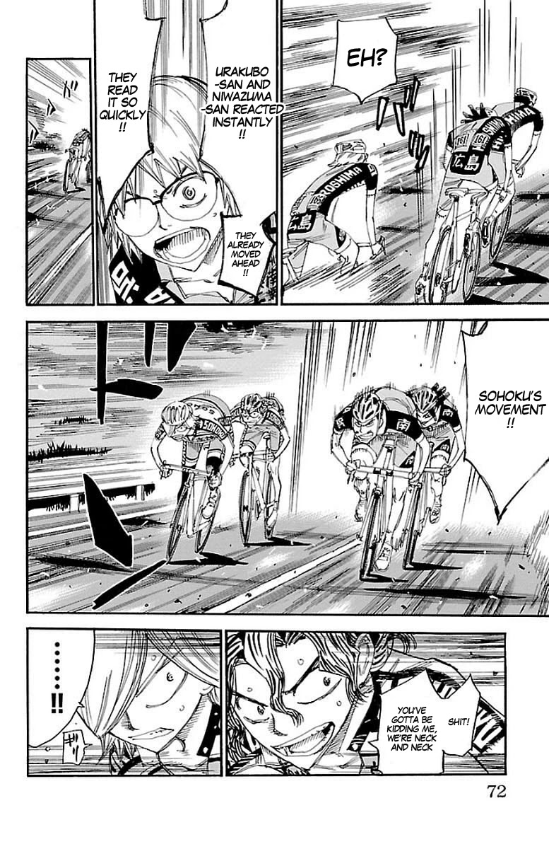 Yowamushi Pedal Chapter 445 page 14 - Chapter 445: The fighting six!!