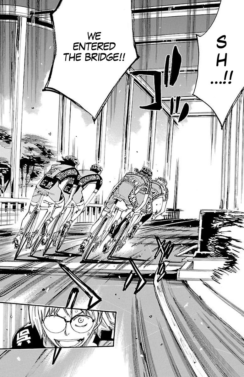 Yowamushi Pedal Chapter 445 page 15 - Chapter 445: The fighting six!!