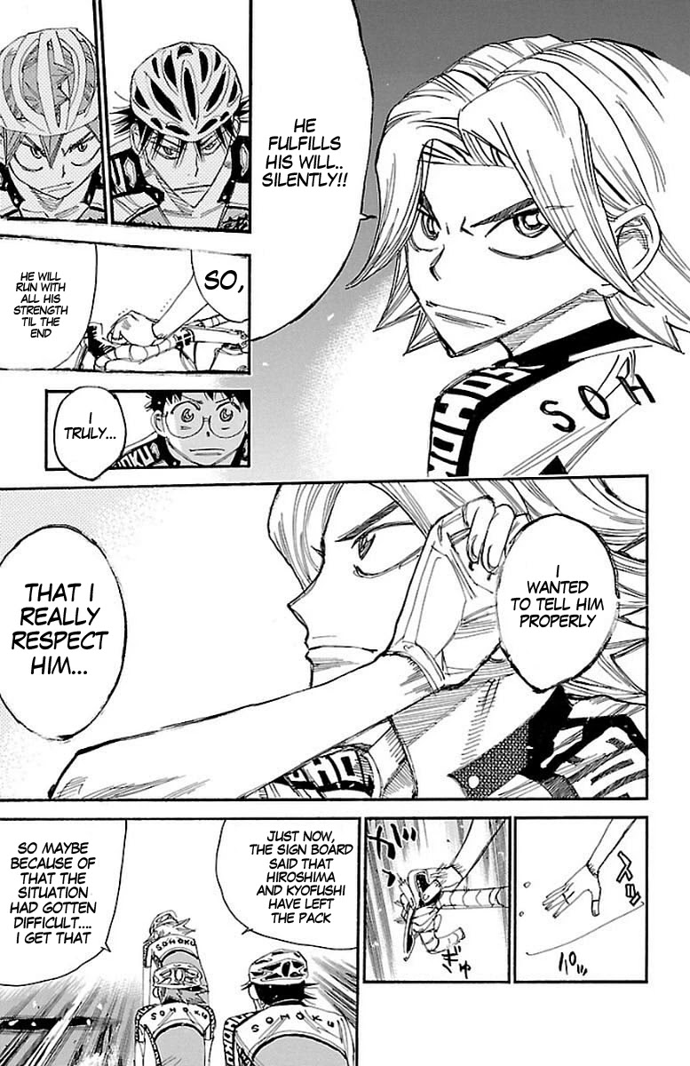 Yowamushi Pedal Chapter 445 page 8 - Chapter 445: The fighting six!!
