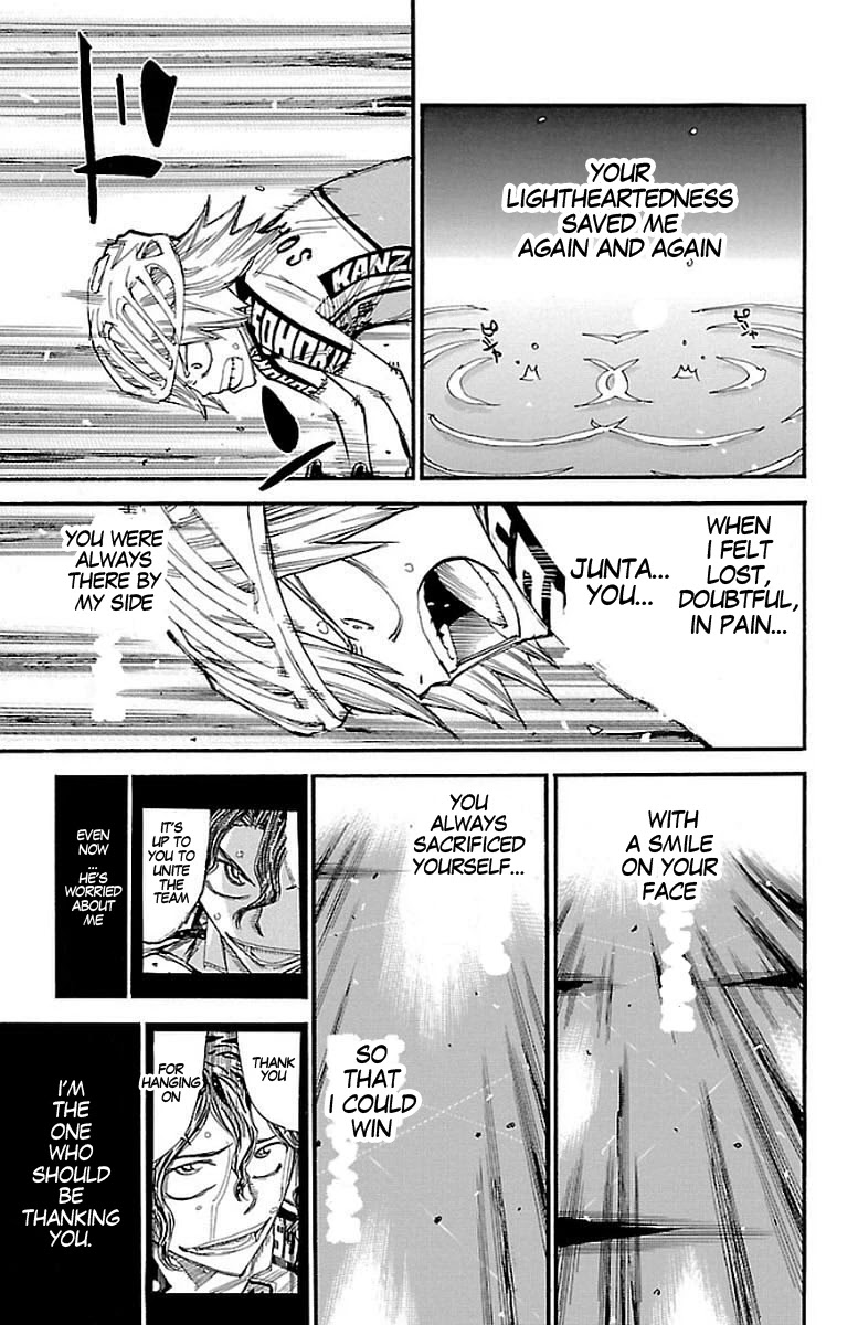 Yowamushi Pedal Chapter 446 page 12 - Chapter 446: Aoyagi's last wish