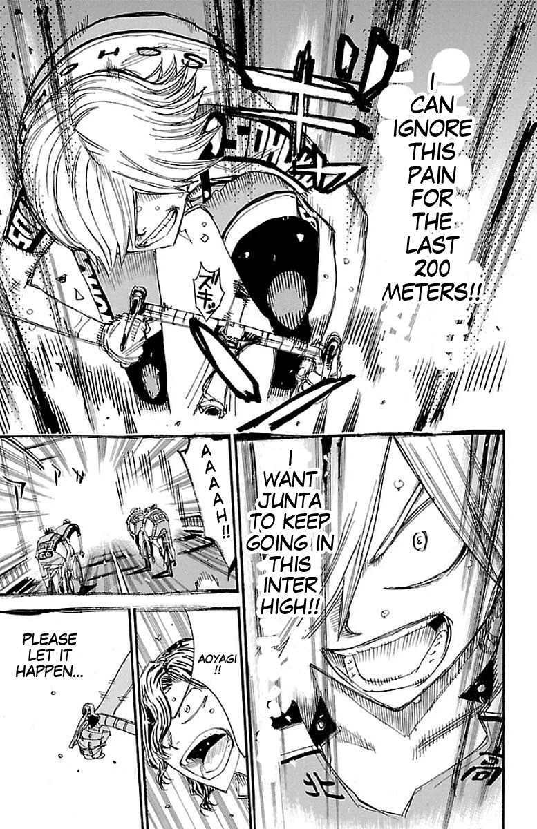 Yowamushi Pedal Chapter 446 page 14 - Chapter 446: Aoyagi's last wish