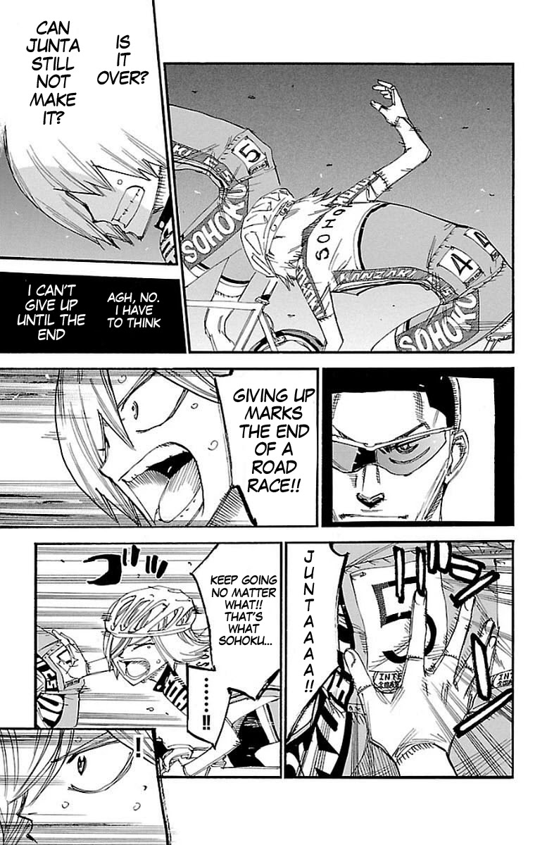Yowamushi Pedal Chapter 446 page 17 - Chapter 446: Aoyagi's last wish