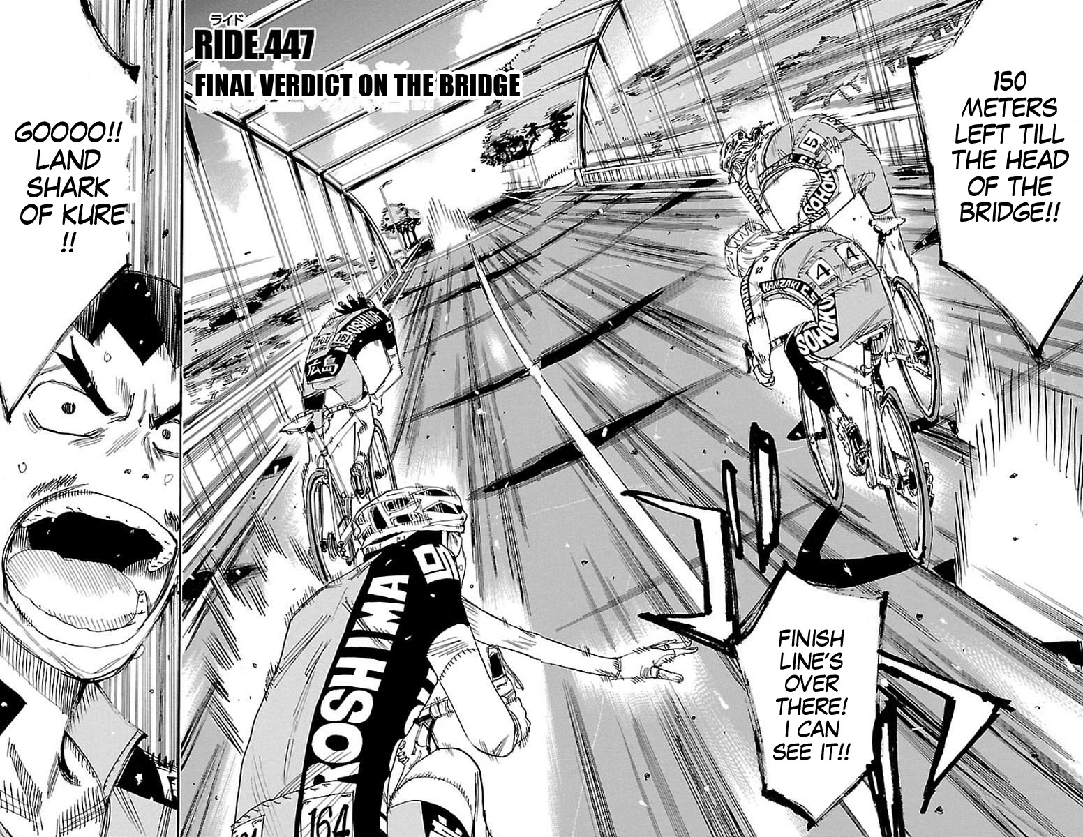 Yowamushi Pedal Chapter 447 page 2 - Chapter 447: Final verdict on the bridge