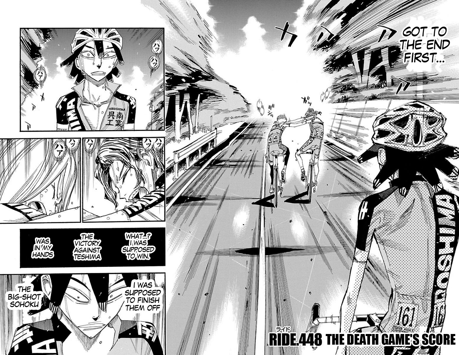 Yowamushi Pedal Chapter 448 page 2 - Chapter 448: the death game's score