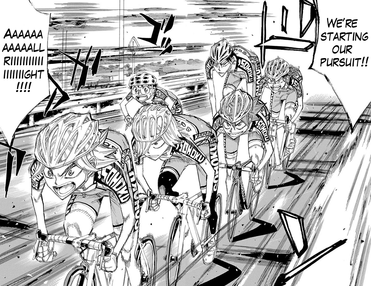 Yowamushi Pedal Chapter 449 page 11 - Chapter 449: The strength of six people