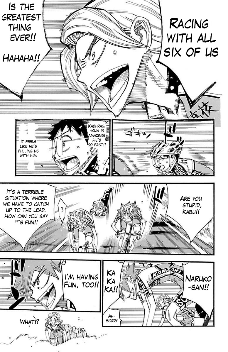 Yowamushi Pedal Chapter 449 page 13 - Chapter 449: The strength of six people