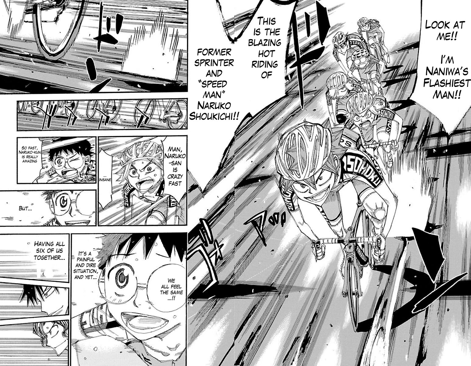 Yowamushi Pedal Chapter 449 page 14 - Chapter 449: The strength of six people