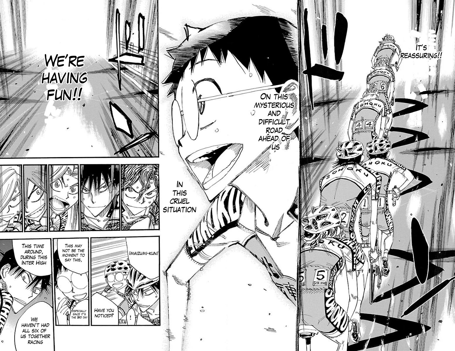Yowamushi Pedal Chapter 449 page 15 - Chapter 449: The strength of six people